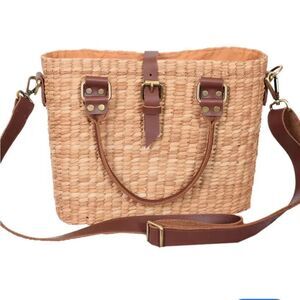 IMG  French Market Tote Bag for Women Tan Woven Bag
